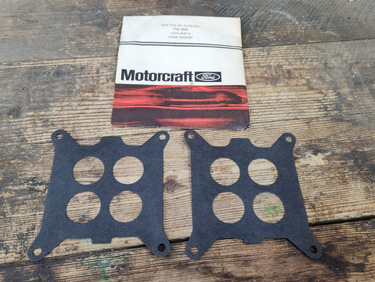 NOS Motorcraft CG-204 Carburetor Mounting Gasket 1964-1975 Ford 391 4-BBL Pair