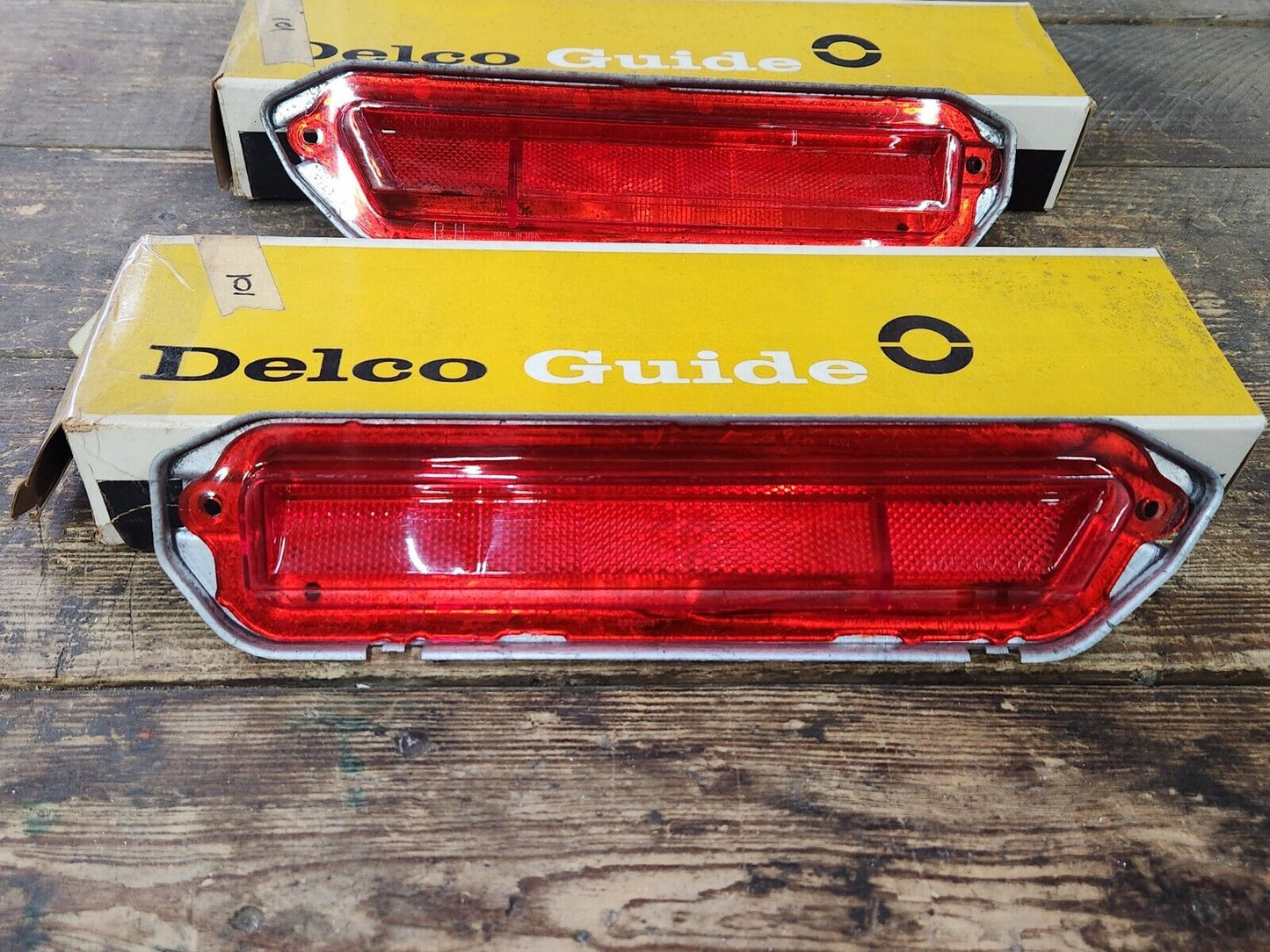 NOS OEM GM 1971 Chevrolet Impala Caprice Quarter Lights Lamps Chevy Bel Air Pair