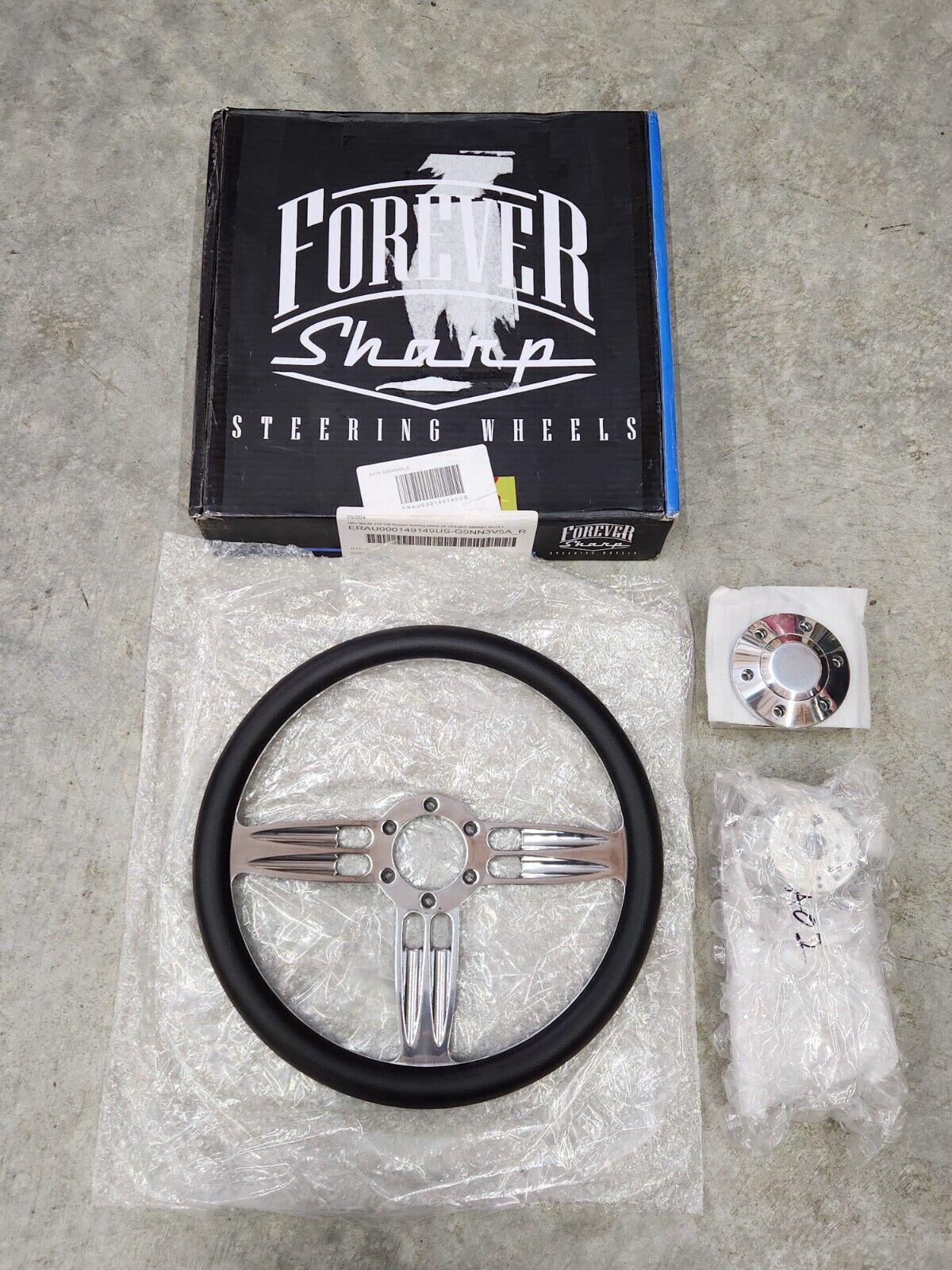 1957 Bel Air 210 150 Nomad Del Ray steering wheel 14" DOUBLE BARREL BILLET NEW