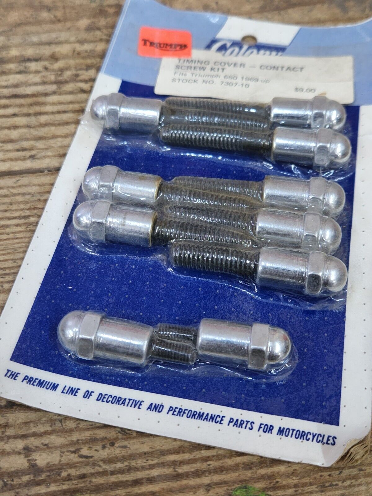 NEW 1969 & Up Triumph 650 Colony 7307-10 Timing Cover - Contact Acorn Screw Kit