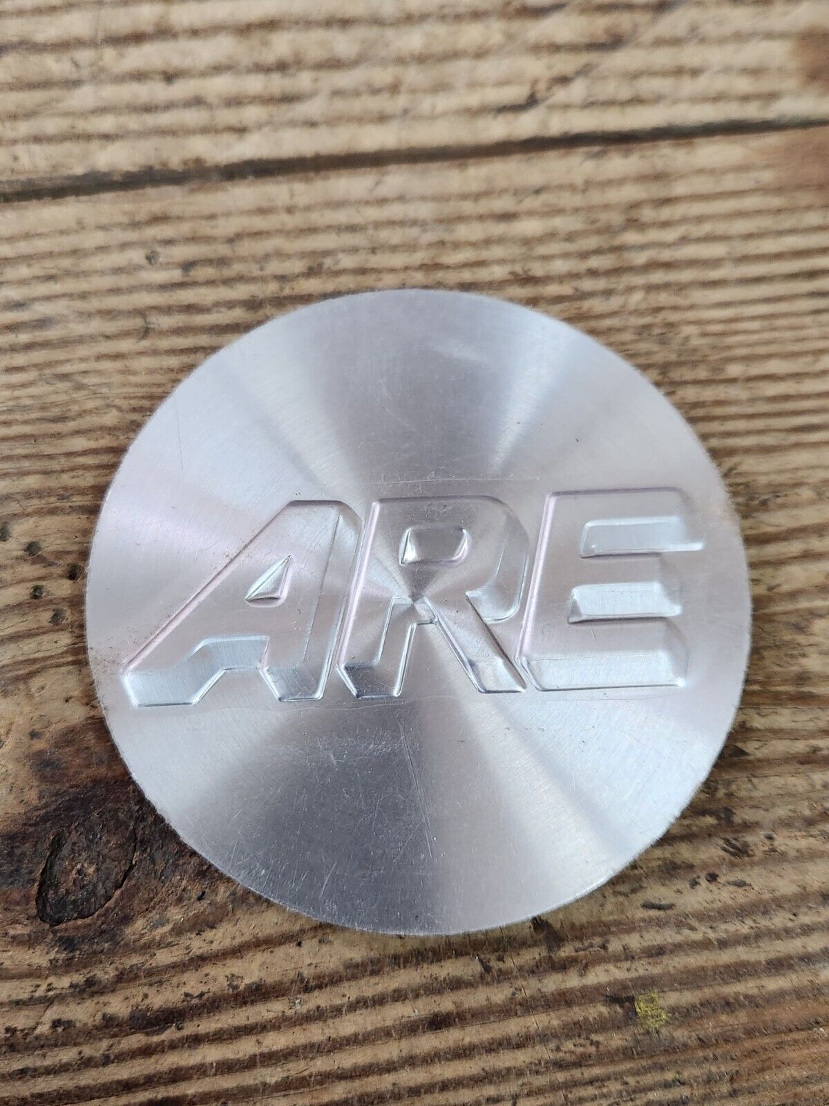 NEW ARE WHEEL RIM CENTER CAP DECAL  899069 AMERICAN RACING METAL 2 3/4"