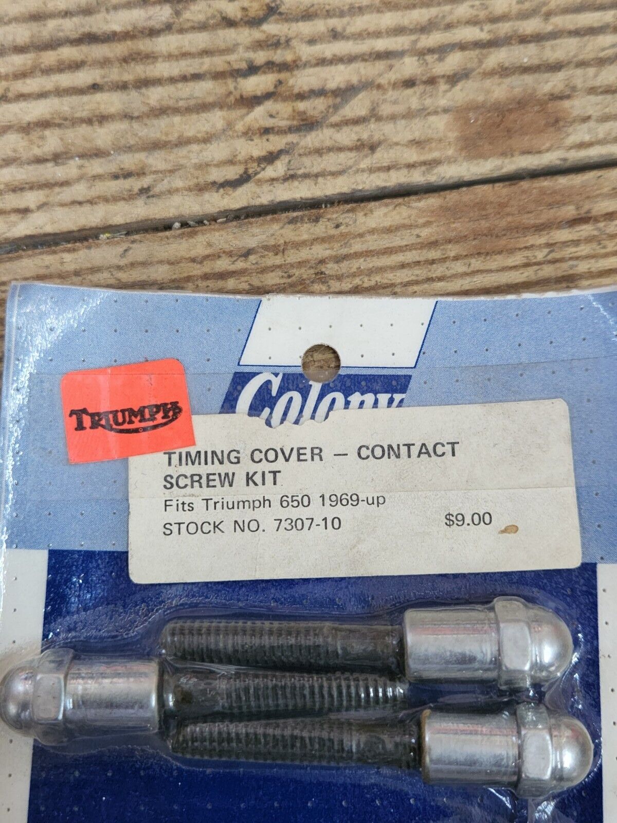 NEW 1969 & Up Triumph 650 Colony 7307-10 Timing Cover - Contact Acorn Screw Kit