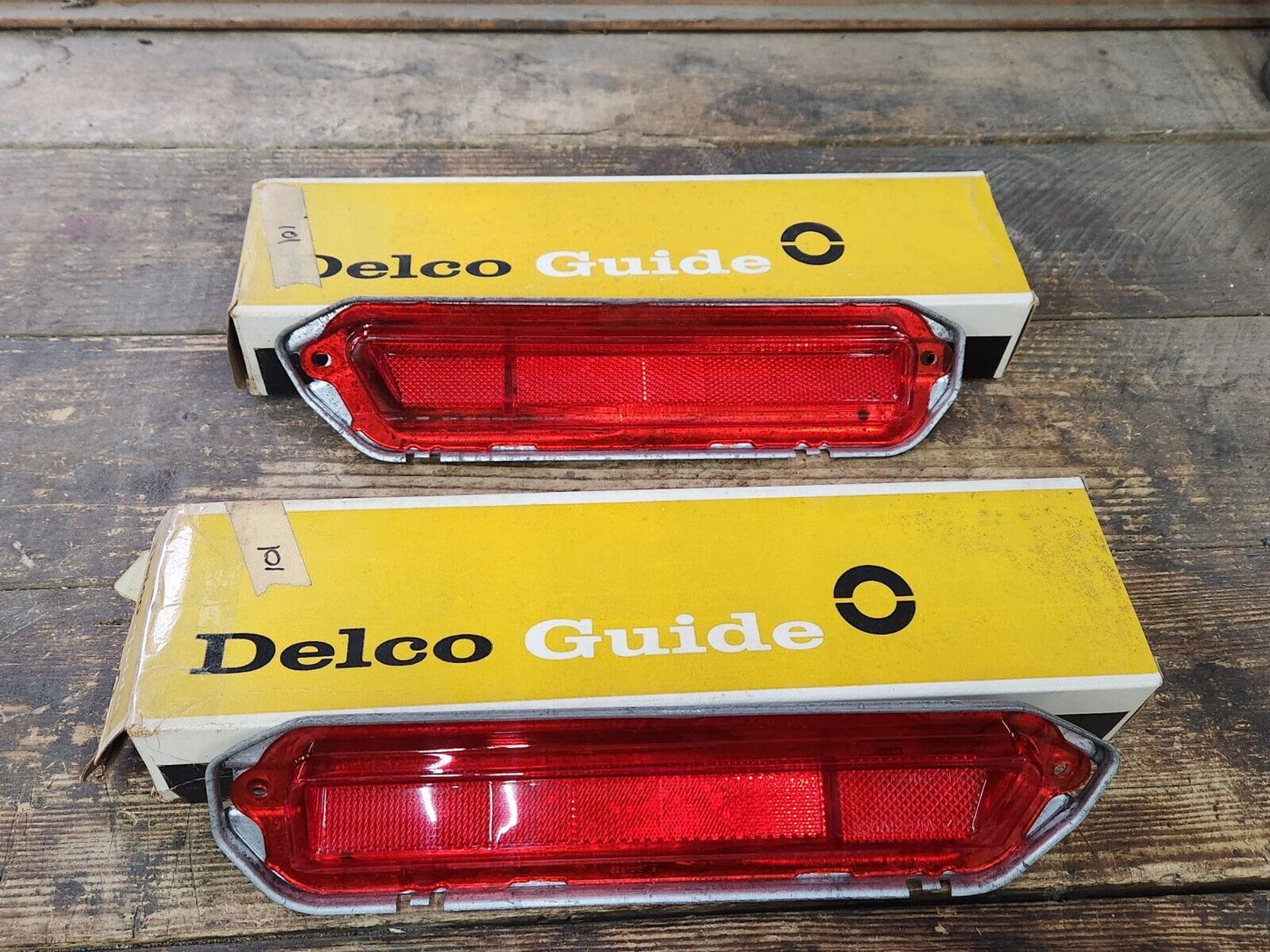 NOS OEM GM 1971 Chevrolet Impala Caprice Quarter Lights Lamps Chevy Bel Air Pair