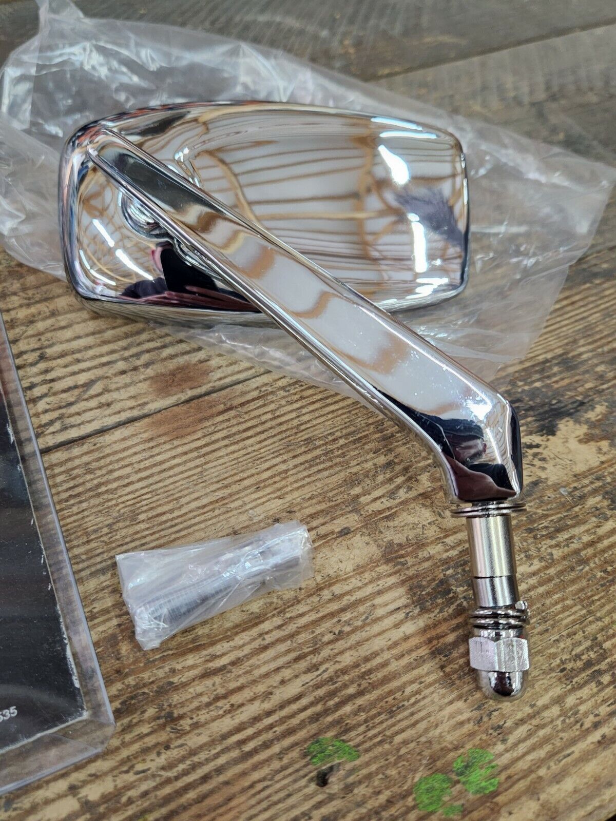 NEW Harley 1972 Up Right Side Mirror Custom Chrome Style All Chopper Very Nice!!