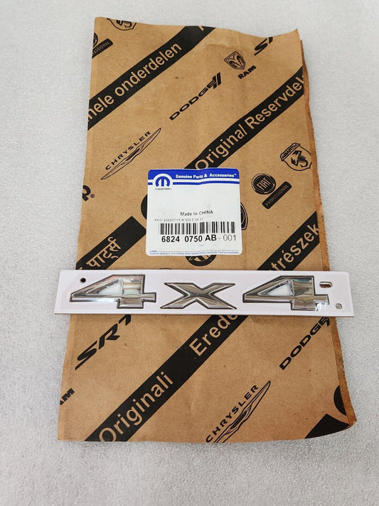 2014-2020 JEEP GRAND CHEROKEE 4X4 LIFTGATE HATCH CHROME NAMEPLATE EMBLEM OEM