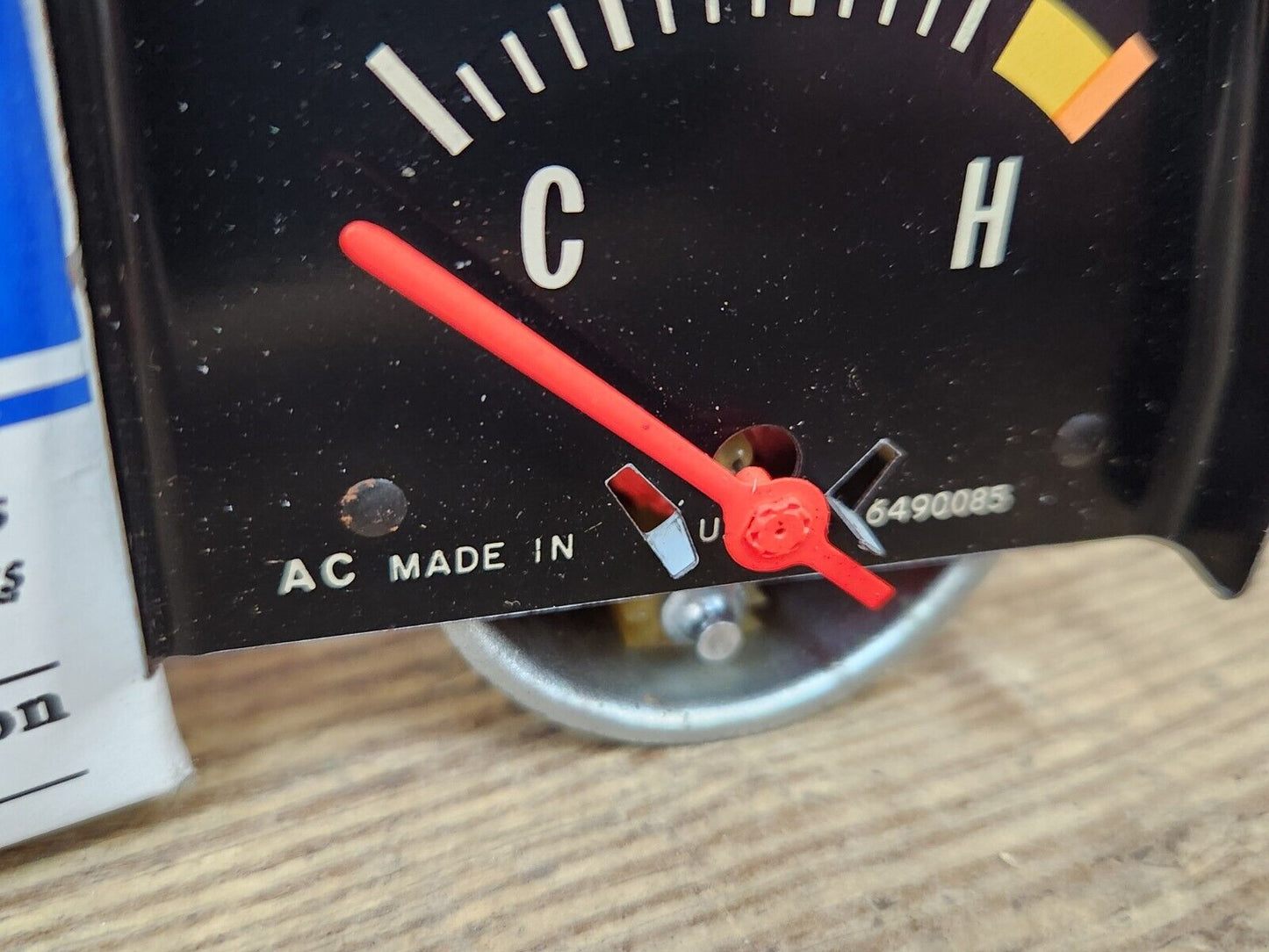 NEW Black Console Temp Gauge For 1968-1976 Camaro Chevy II Nova Ventura GTO