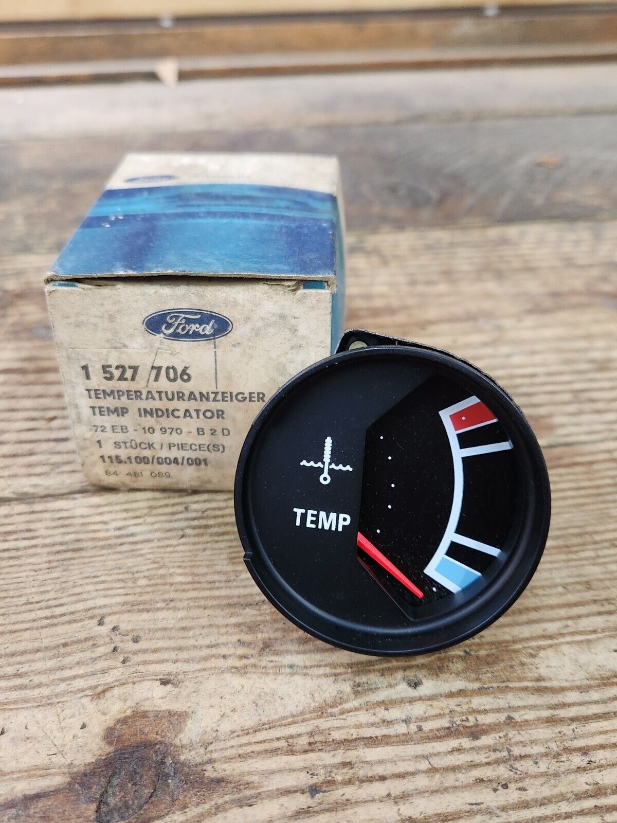 NOS OEM MK1 CAPRI RS GT GENUINE FORD TEMP GAUGE ASSY - TYPE 2