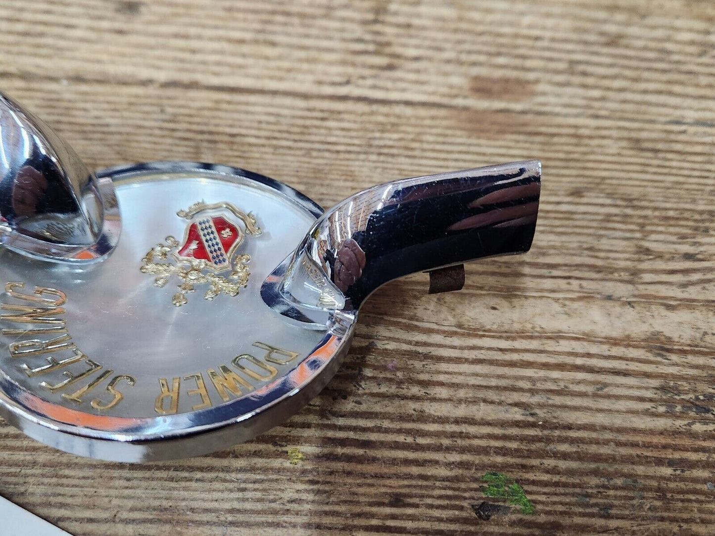 1959 BUICK STEERING WHEEL CENTER EMBLEM CAP POWER STEERING NICE!