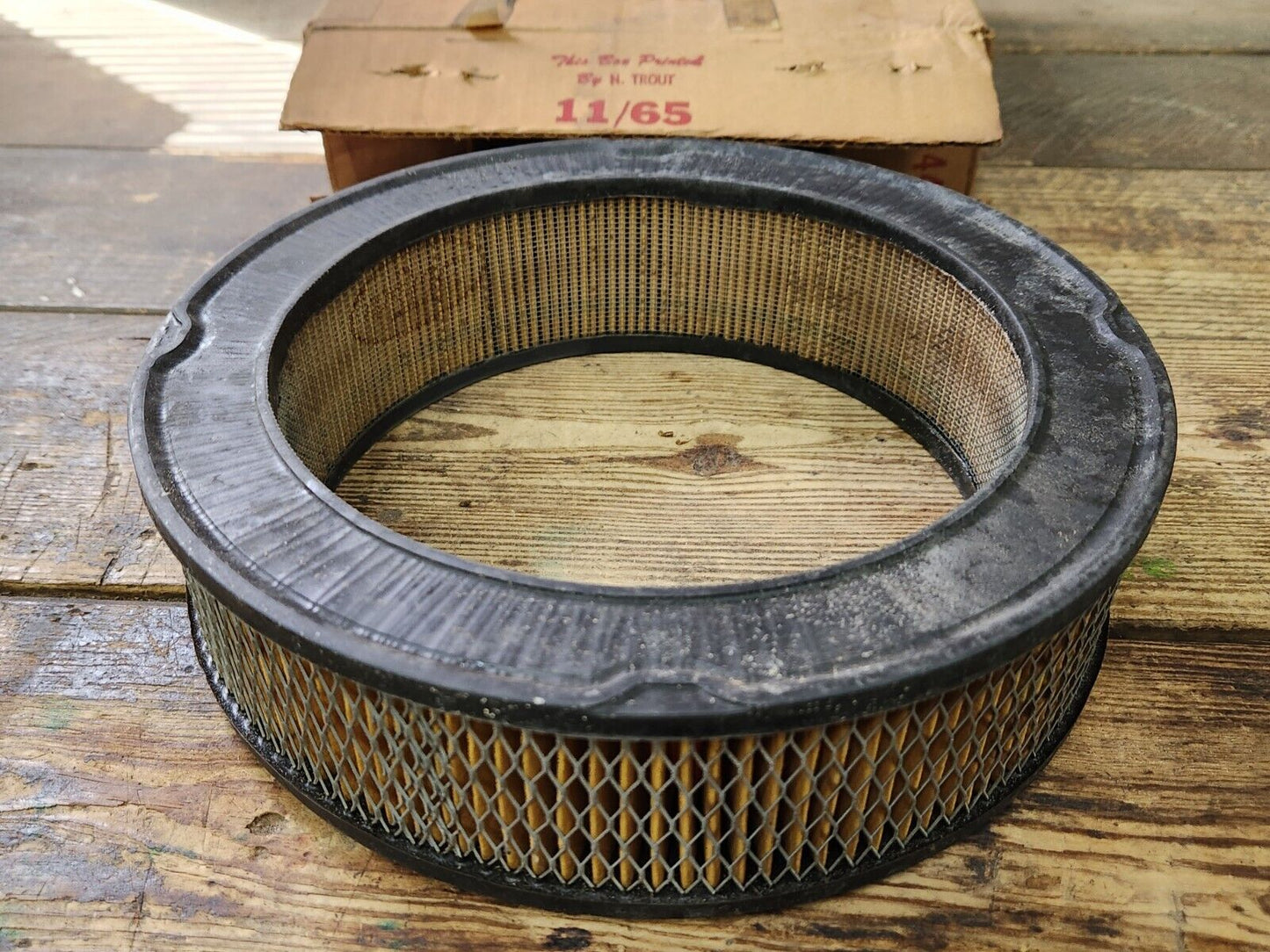 NOS OEM 1963-1964 Ford 353 390 V8 Air Cleaner Filter FA-6 C3AZ-9601-B