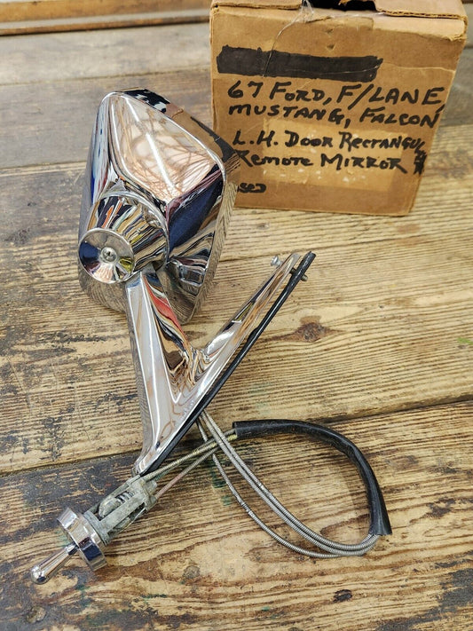 1967 Ford Fairlane Mustang Falcon Bronco Remote Side View Mirror  C7AB-17743-B