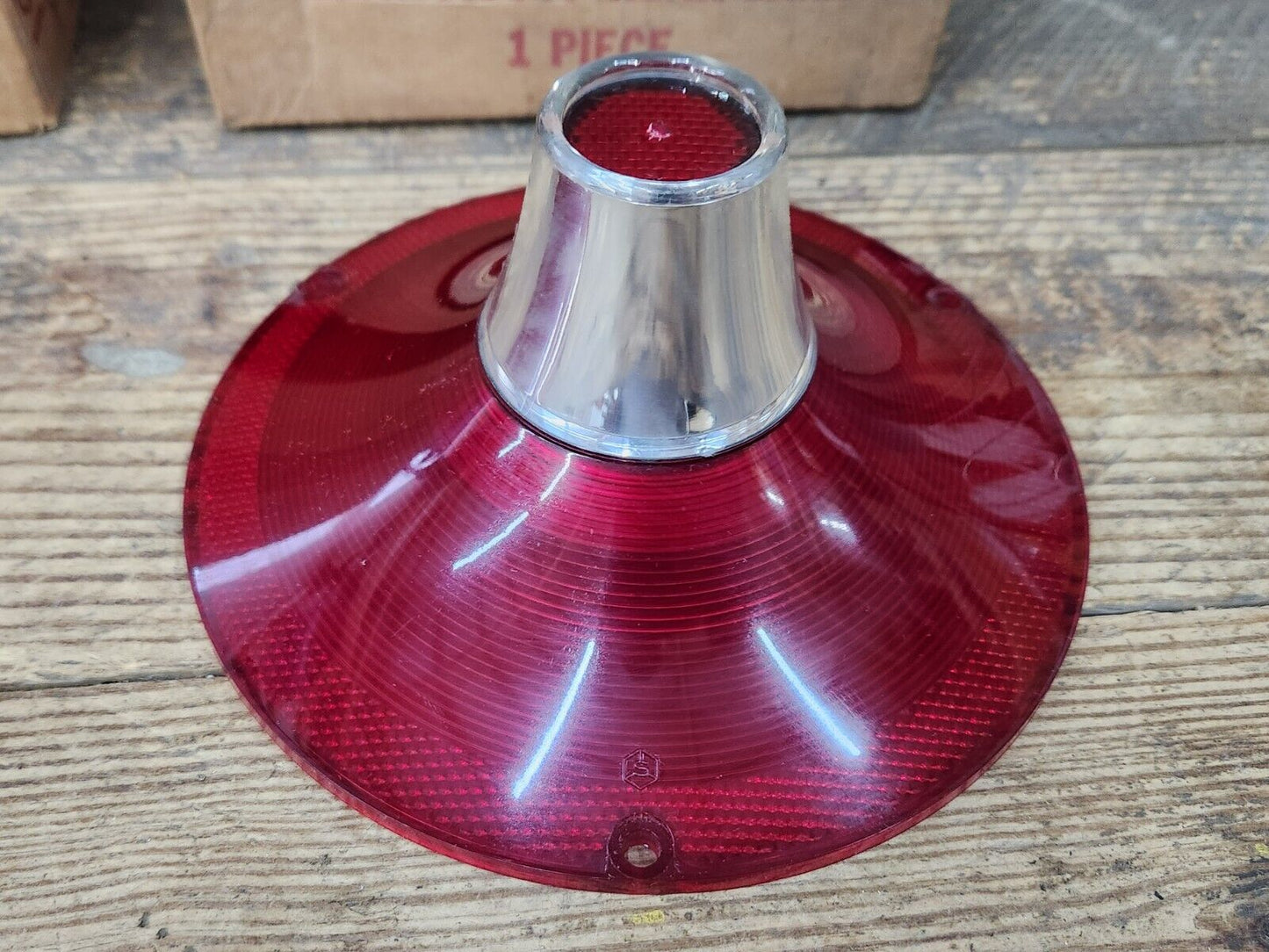 NOS OEM PAIR 1961 FORD FAIRLANE GALAXIE TAIL LIGHT LAMP LENS W/O BACK UP NIB