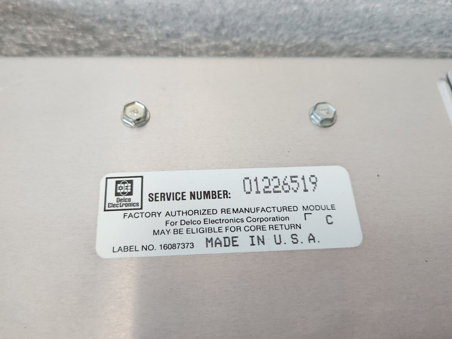 1984-1988 Olds Cutlass Chevy Impala Engine Computer Module ECM ECU PCM 1226519
