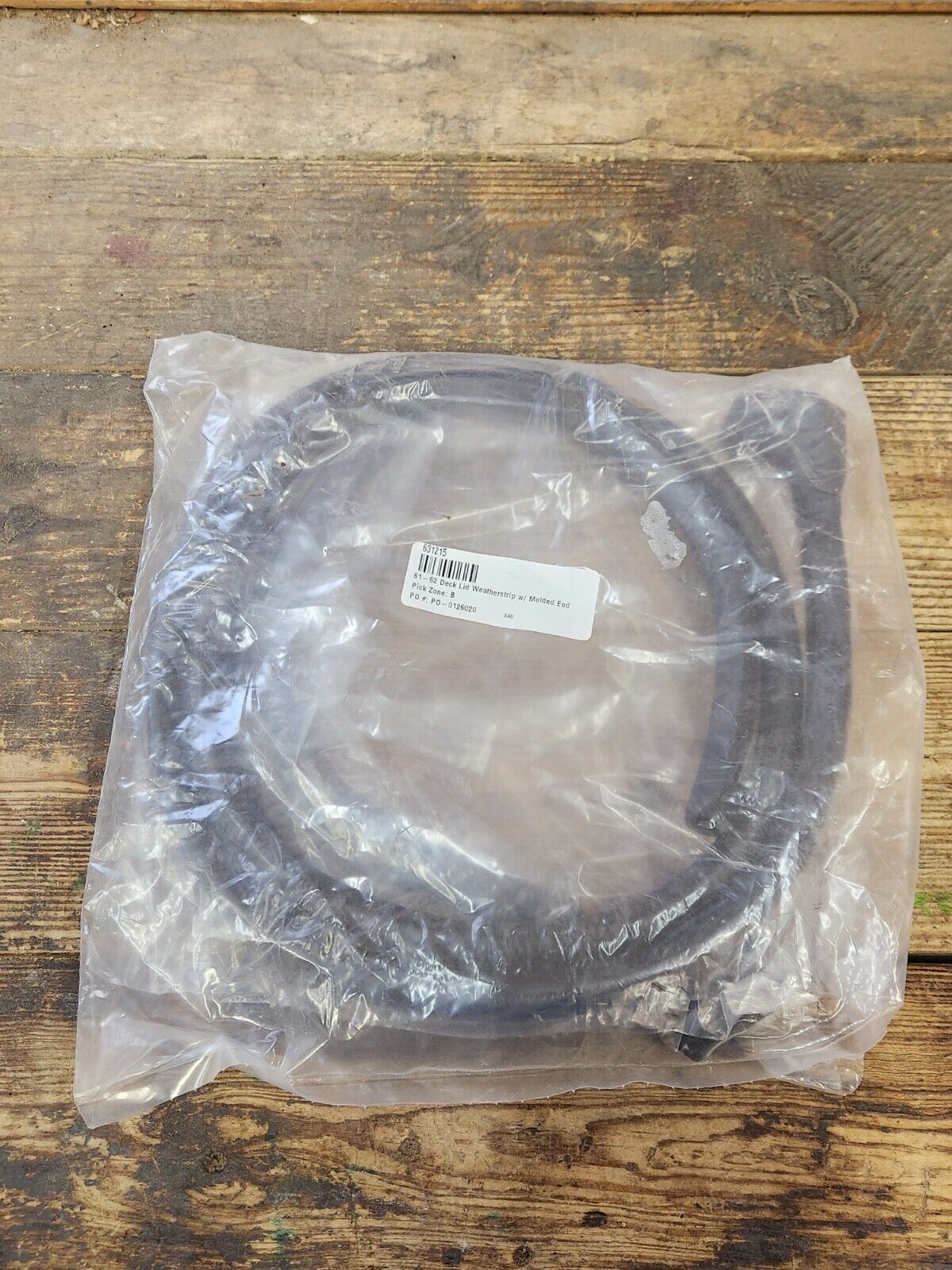 NEW 1961 1962 Corvette C1 Deck Lid Weatherstrip