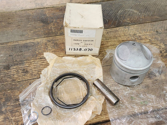 New 1941-up Harley 74" Knucklehead Panhead Shovelhead Piston Kit +.070 OS Japan