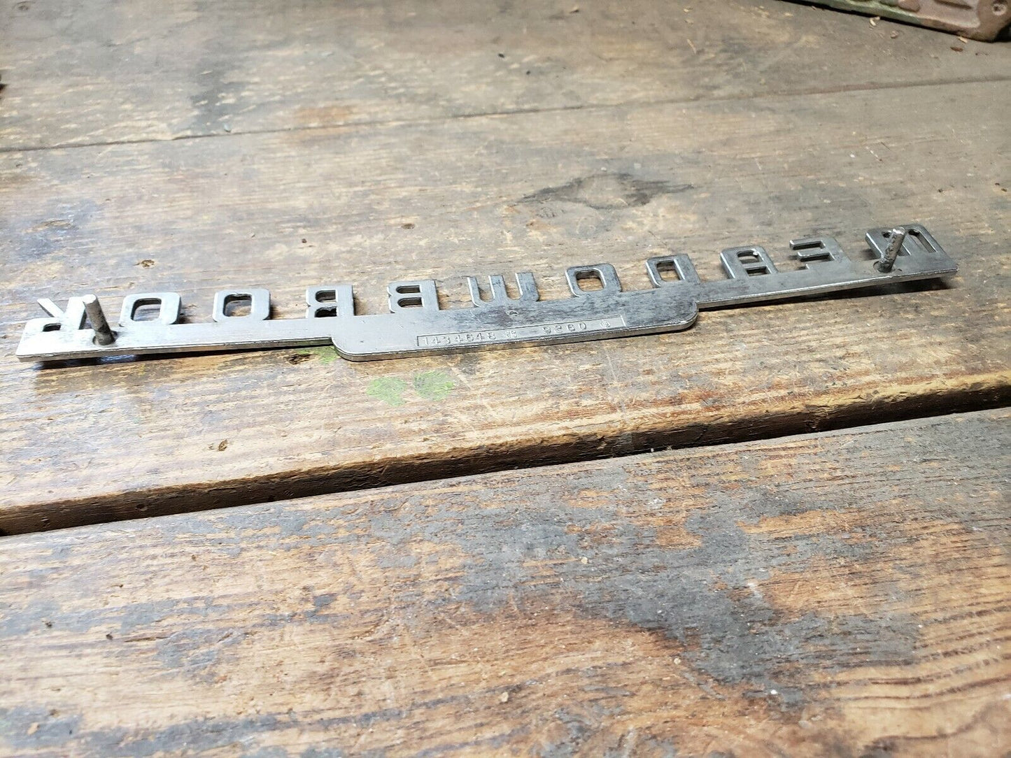 1949-1952 Dodge Meadowbrook Fender Script Emblem Badge #1434648 OEM MoPaR