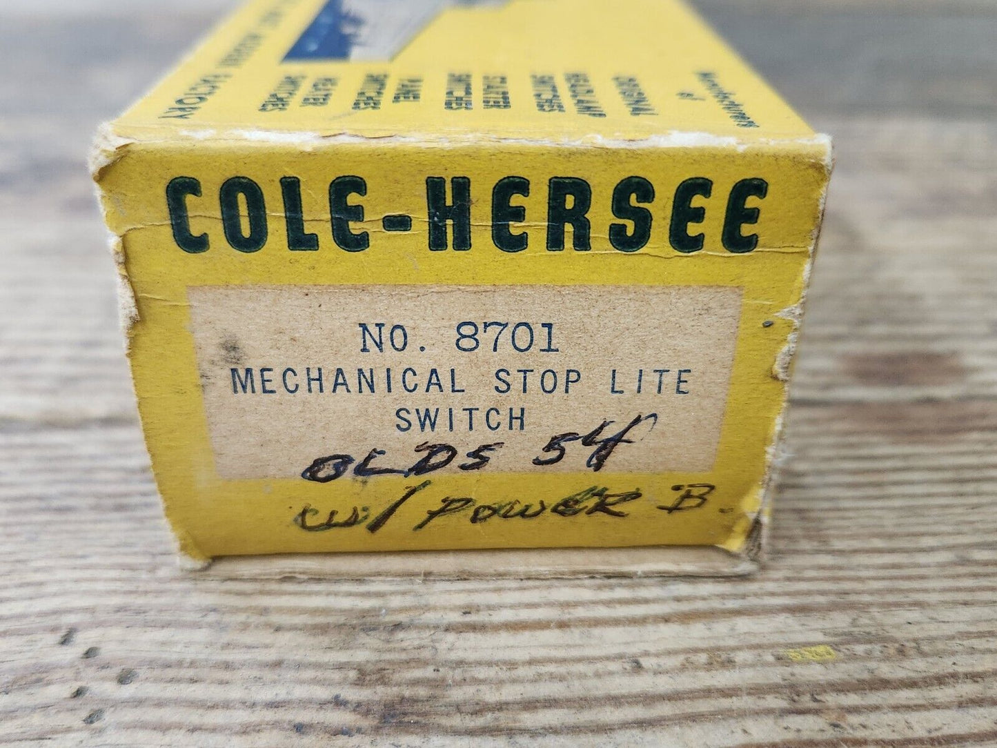 NEW 1954 Oldsmobile with power brake stop light switch Cole-Hersee USA MADE