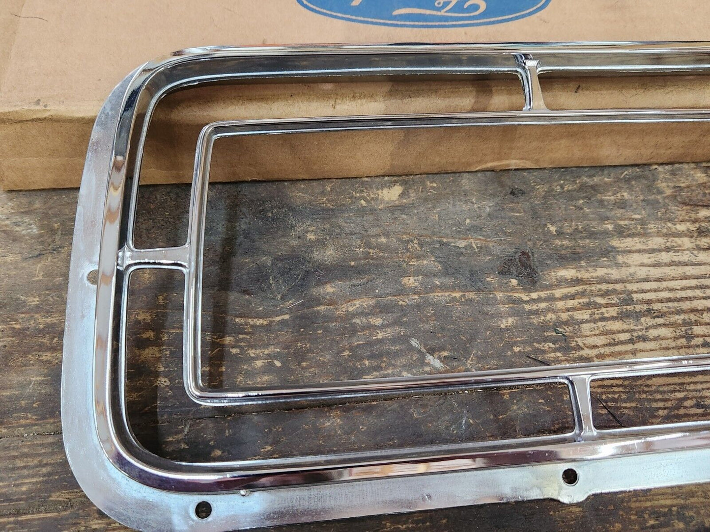 NOS OEM 1970 Ford Galaxie LTD Pair of Tail Lamp Bezels D0AZ-13489-A D0AZ-13489-B