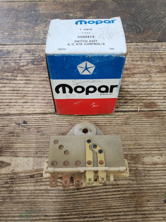 NOS 1973-74 B-Body AC Heater Control Switch Dodge Charger Road Runner 73-76 A