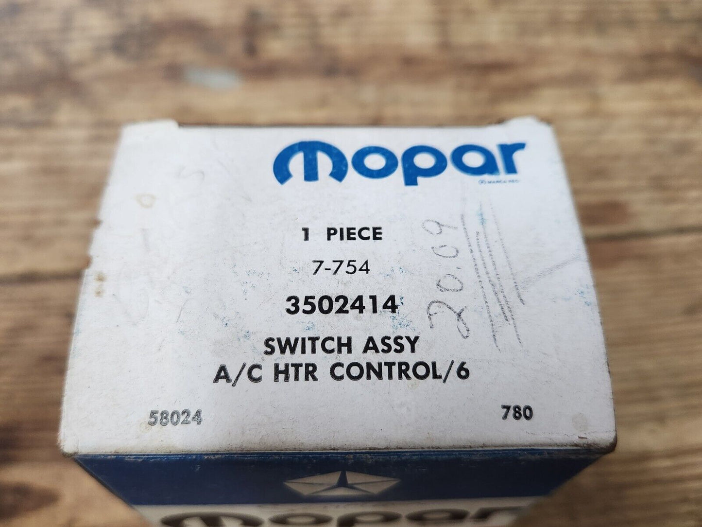 NOS 1973-74 B-Body AC Heater Control Switch Dodge Charger Road Runner 73-76 A