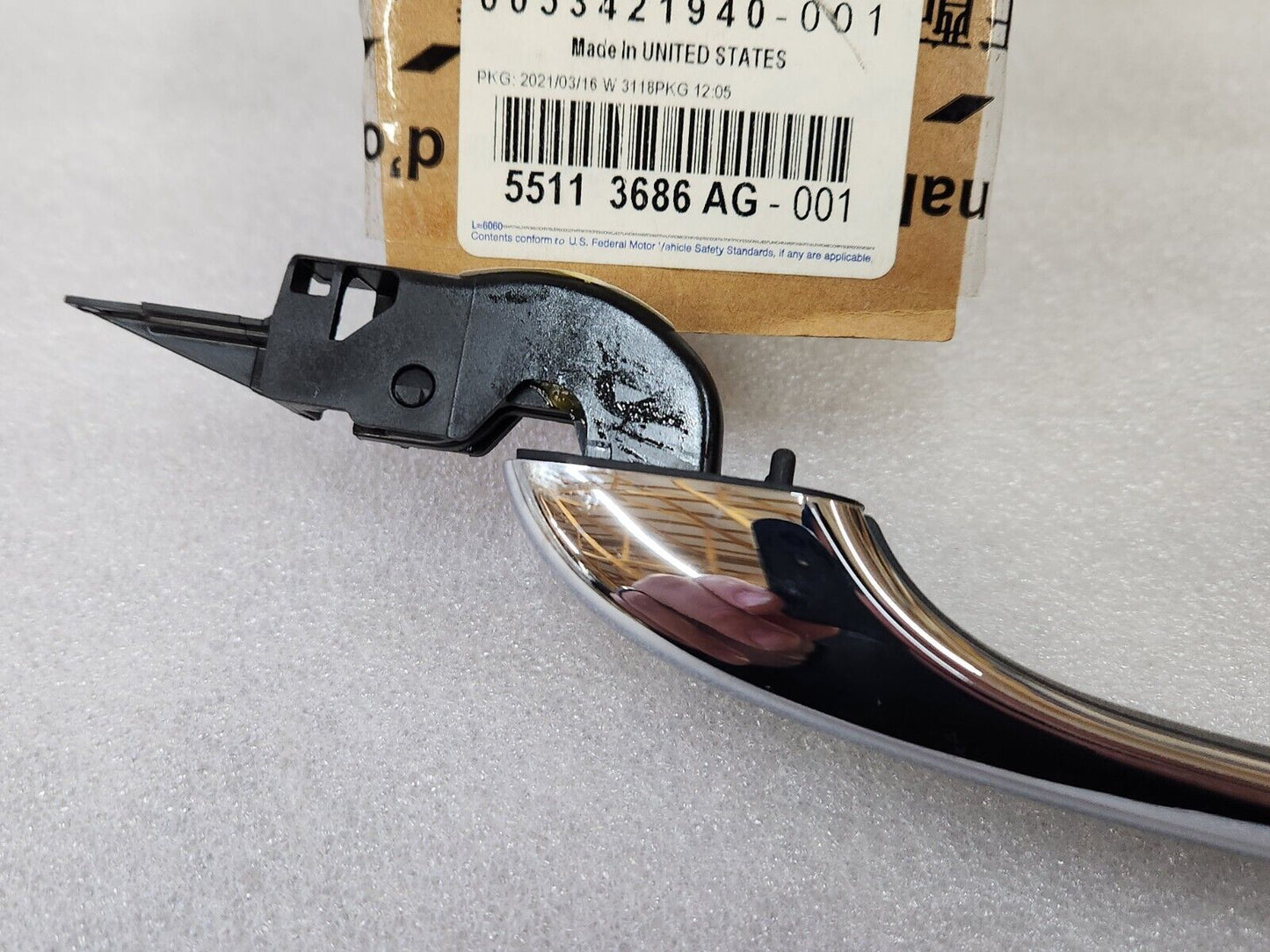 NEW OEM 2011-22 Jeep Grand Cherokee Dodge Durango Right Outer Chrome Door Handle