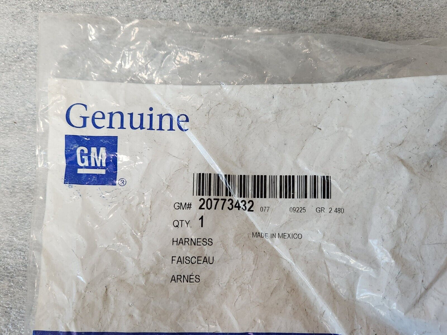 NOS OEM GM Heated Windshield Washer Fluid Harness Chevy GMC Cadillac 20773432