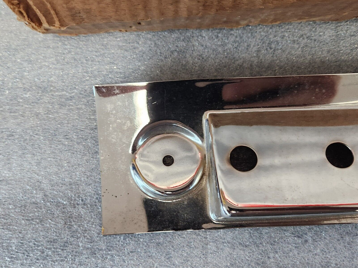 VTG 1957 Chevrolet Chrome Dummy Radio Face Plate Bezel Cover Switch Accessory