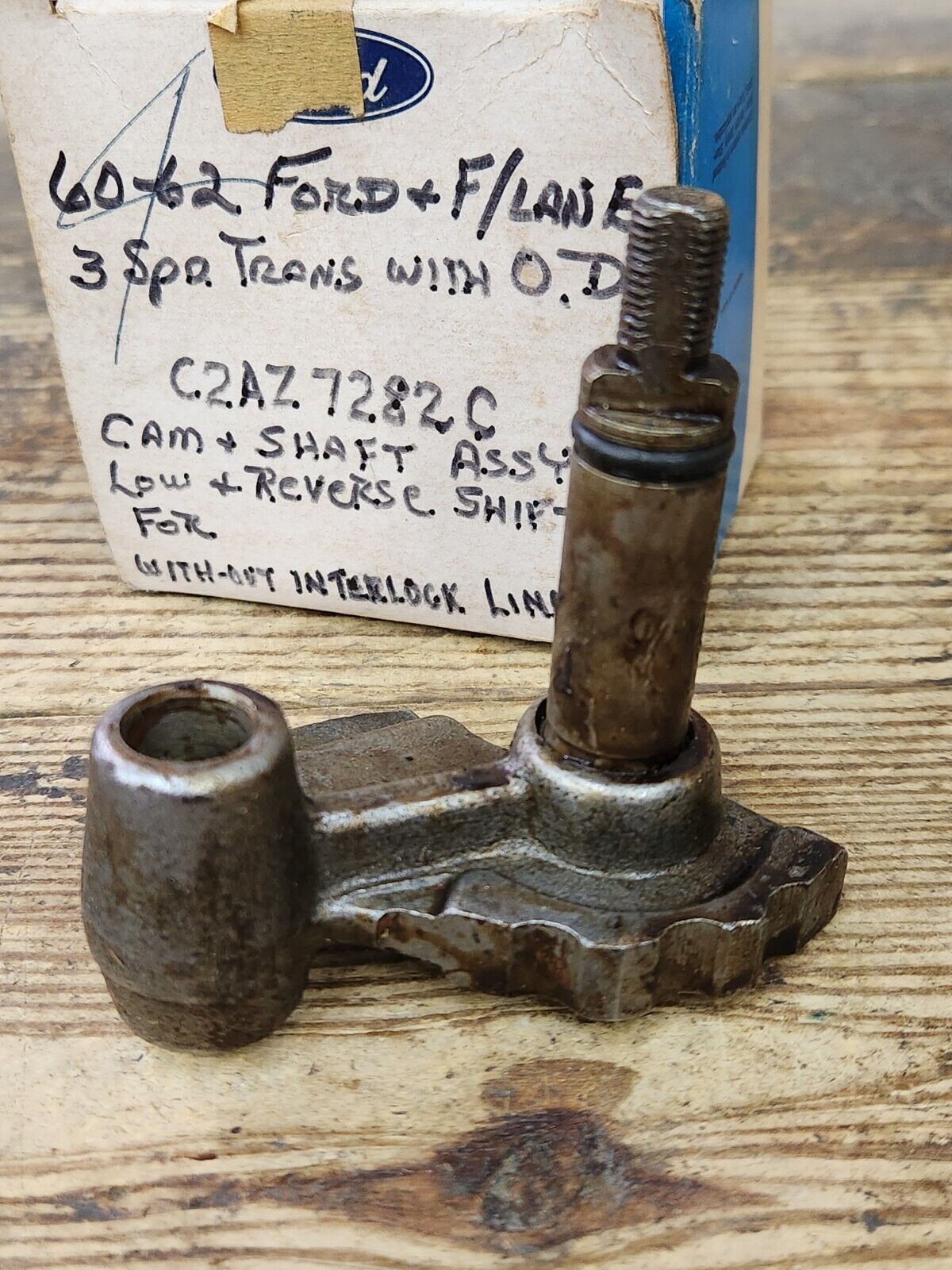 NOS 1960-1962 FORD FAIRLANE 3 SPEED TRANS W/OD CAM SHAFT LOW + REVERSE SHIFTER