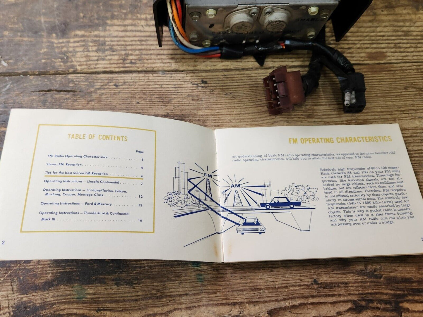 VTG OEM 1967 1968 FOMOCO FM Multiplex Stereo System Lincoln Mustang  Mercury