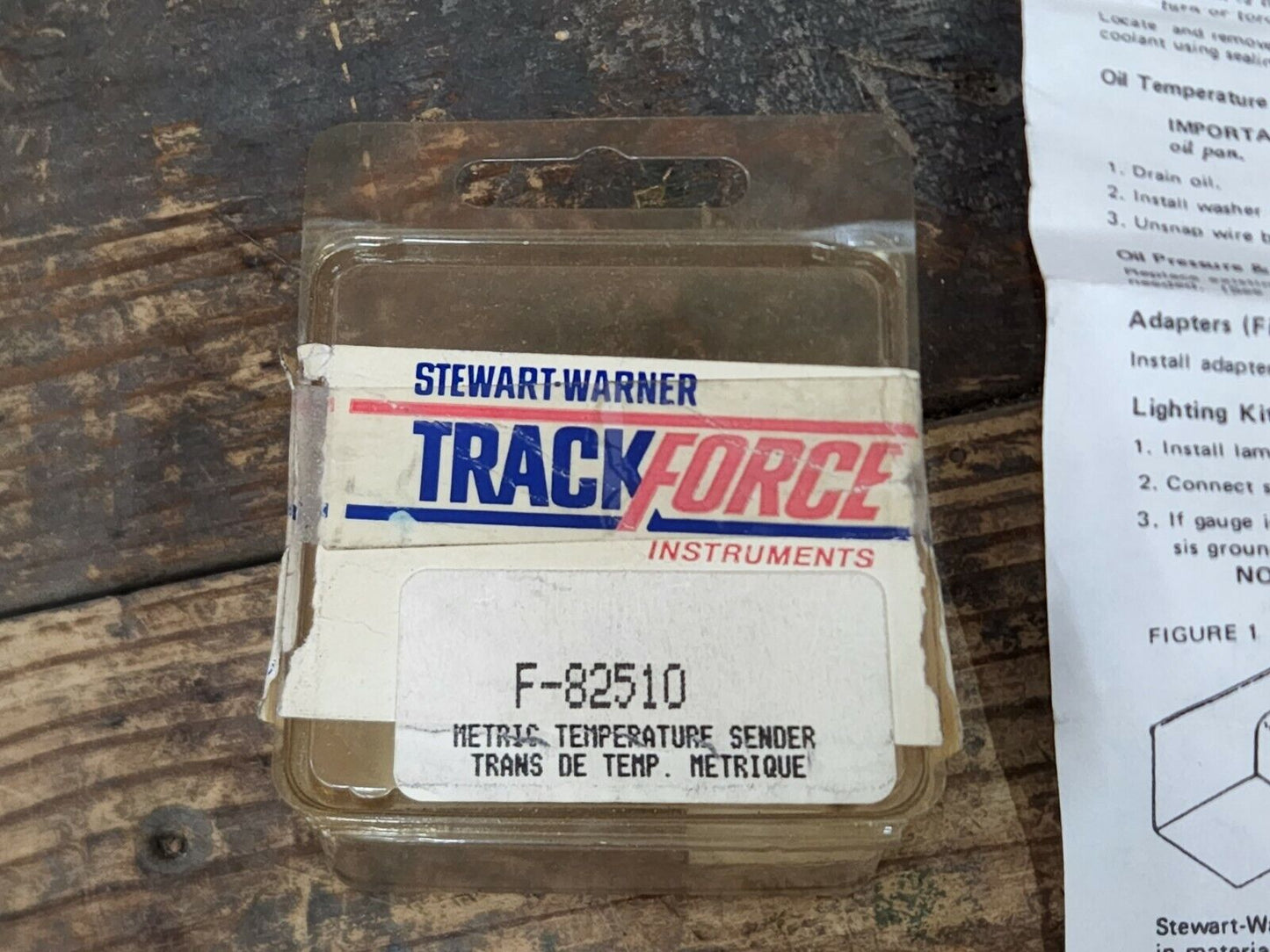 STEWART WARNER Track Force Vintage Metric Temperature Sender Kit Mopar Ford GM