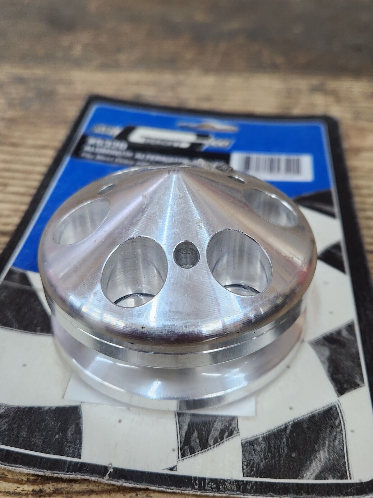 NEW Mr Gasket 5320 Aluminum Alternator Pulley & Nose Single Groove Chevy Ford