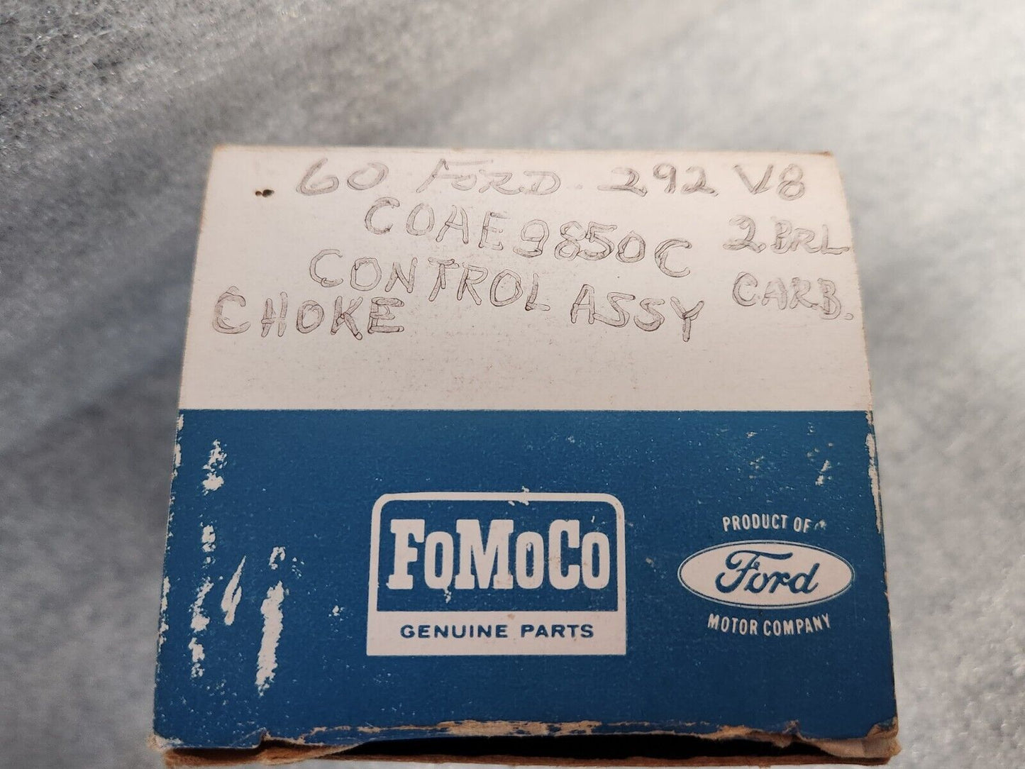 NOS OEM 1960 Ford Fairlane Galaxie Carburetor Choke Control 292 V8   C0AE-9850-C