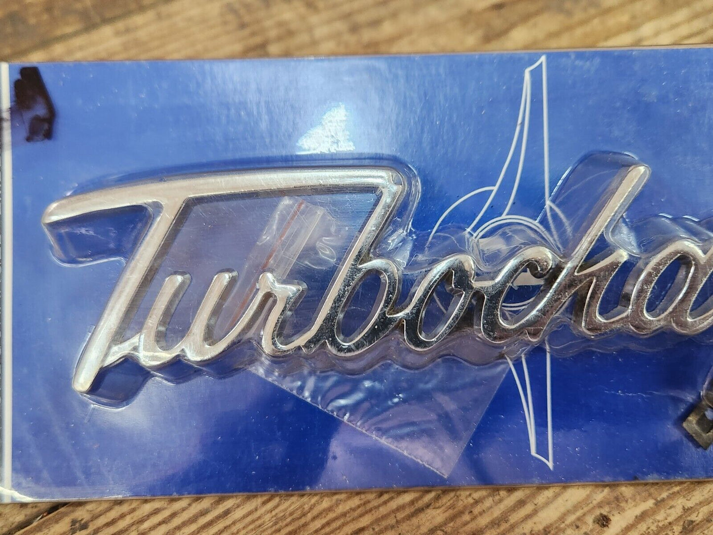 Turbocharged Chrome Metal Script Emblem Universal Fit (Drilling Required) NEW