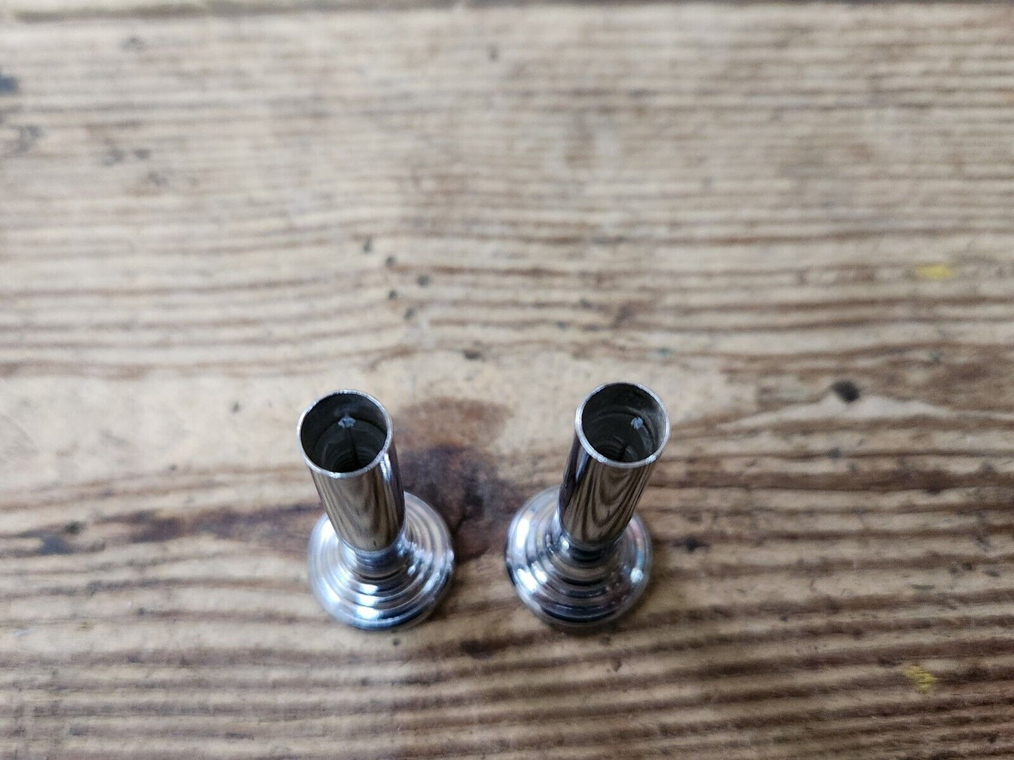 1960's Buick Olds Pontiac Chevy Chrome Metal Door Panel Lock Stem Pull Knobs GM