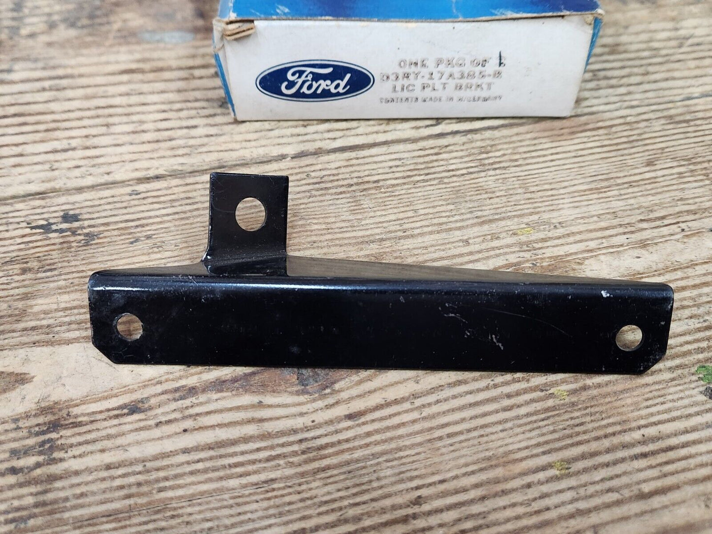 NOS OEM 1973 Mercury Capri License Plate Bracket D3RY-17A385-B