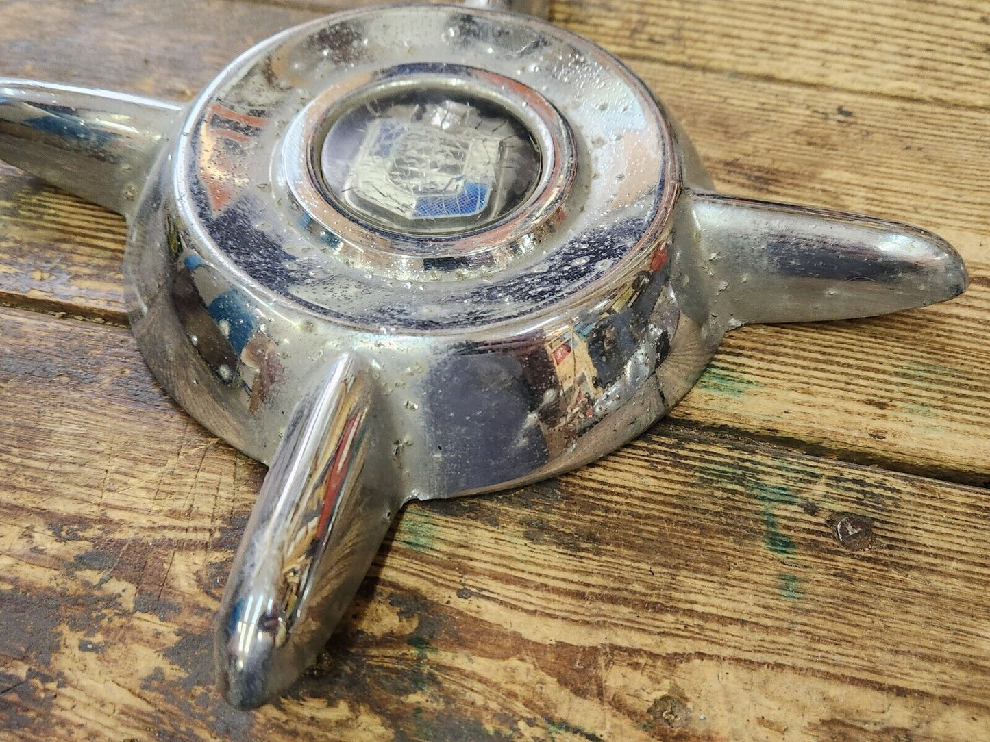 1955 1956  MERCURY MONTCLAIR MONTEREY WHEEL COVER  SPINNER CAPS SET OF 4 OEM